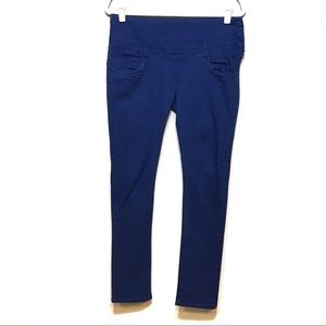 M60 MISS SIXTY BLUE SIDE BUTTON HIGH WAISTED JEANS